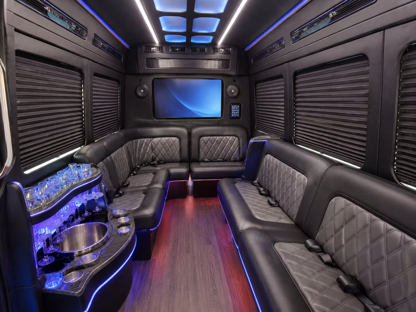 amarillo party bus interior