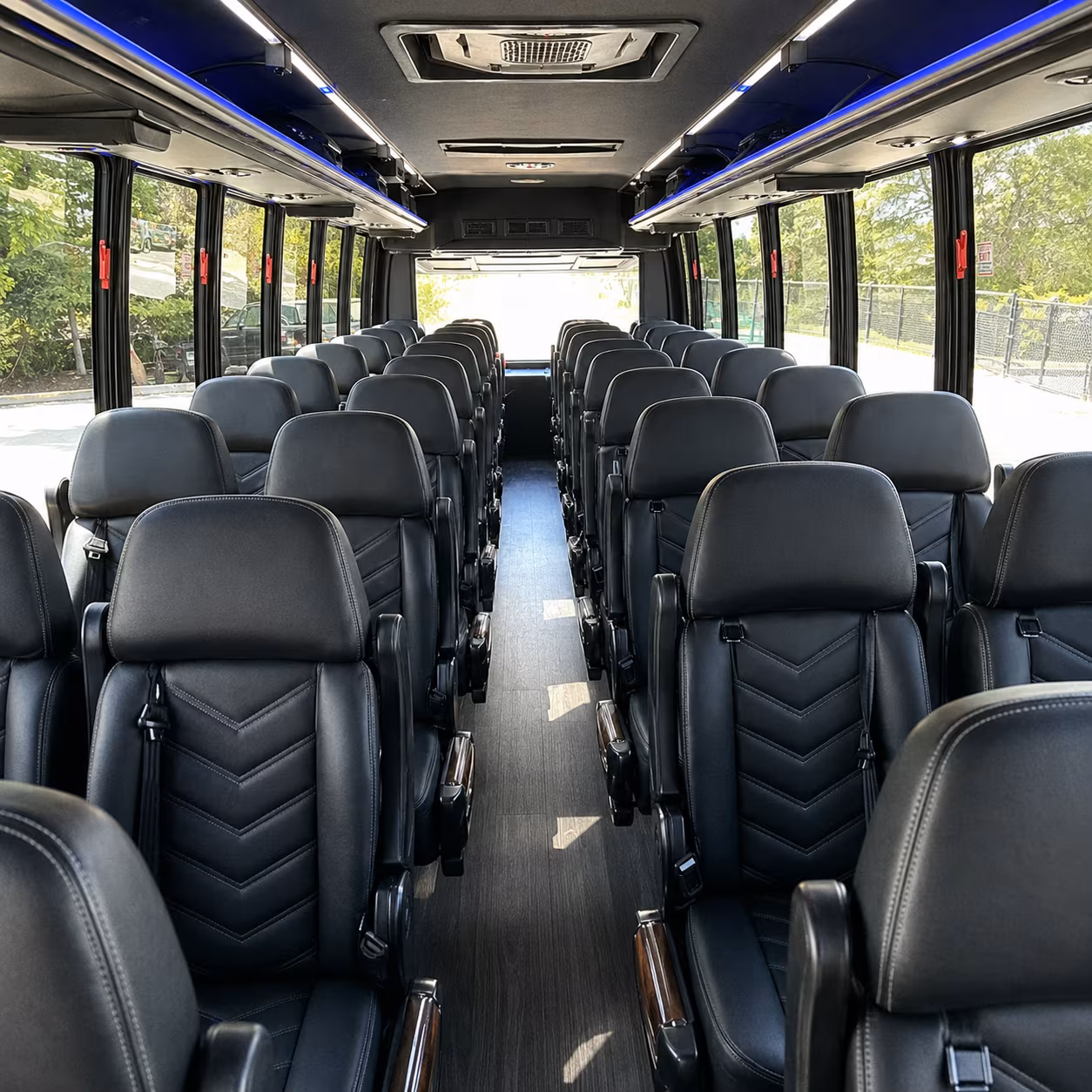 amarillo sporting event transportation onboard seating